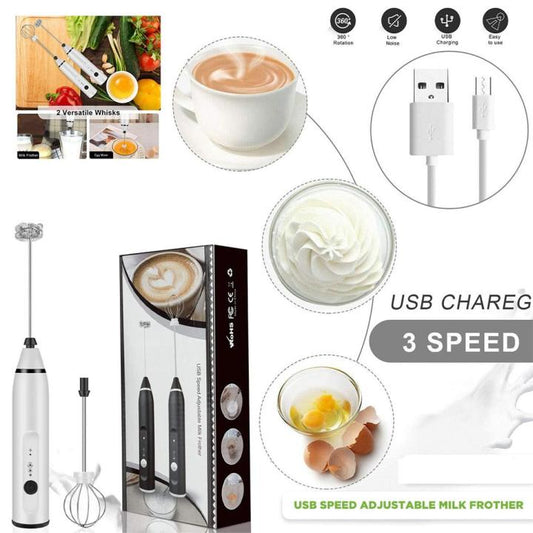 2 In 1 Coffee Egg Beater Rechargeable