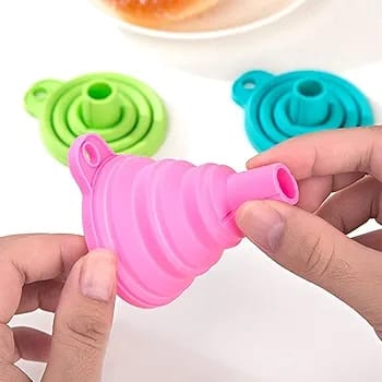 Flexible Silicone Foldable Funnel-1 Pcs