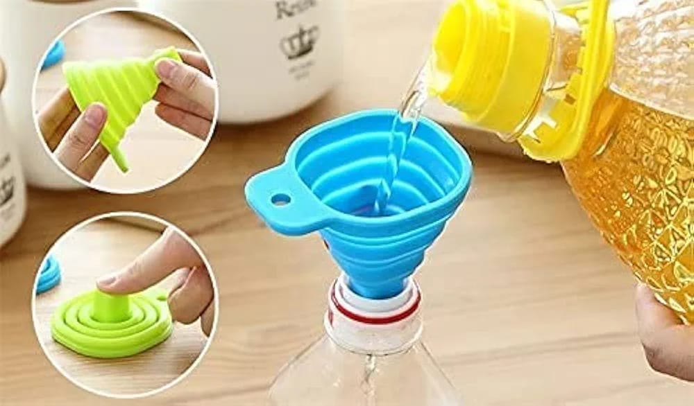 Flexible Silicone Foldable Funnel-1 Pcs