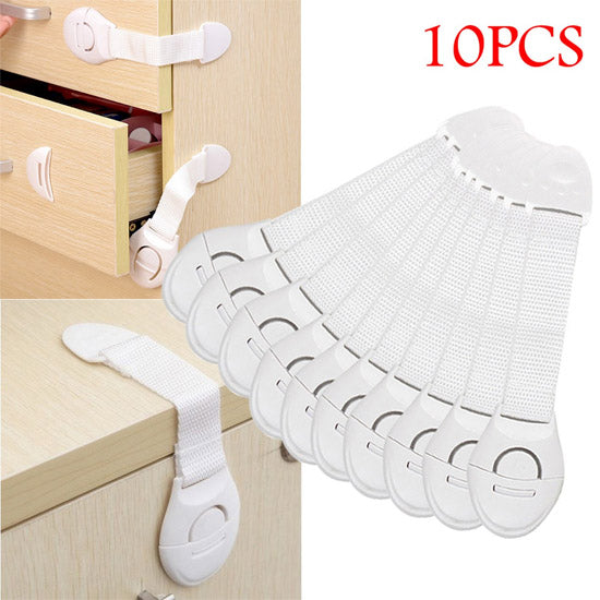 Pack of 10 - Child Safety Lock for Drawer, Door & Refrigerator