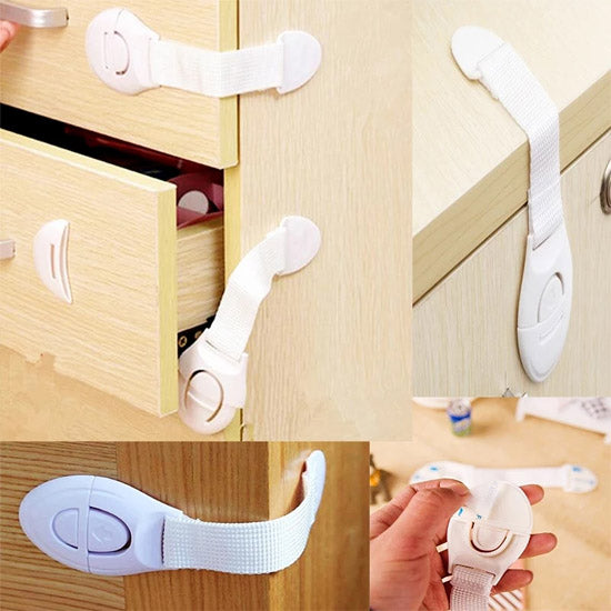 Pack of 10 - Child Safety Lock for Drawer, Door & Refrigerator