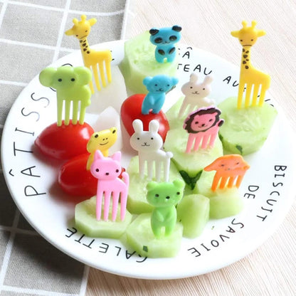 Cartoon Character Fruit Forks-50 Pcs