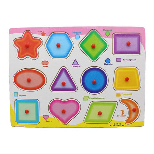 Preschool Wooden Alphabet Puzzle Nip Board A4 Size for Kids