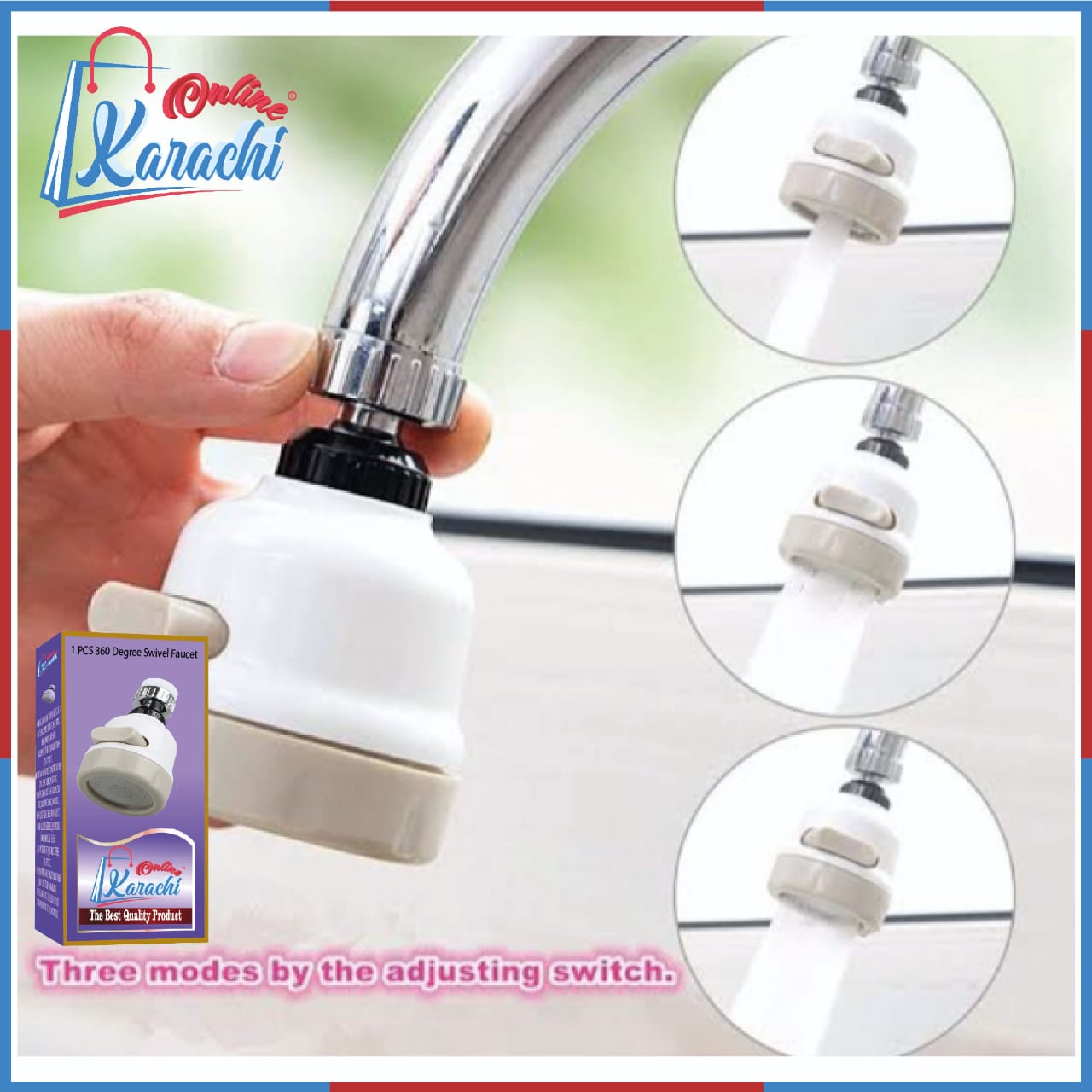 360 Degree Movable Faucet Aerator