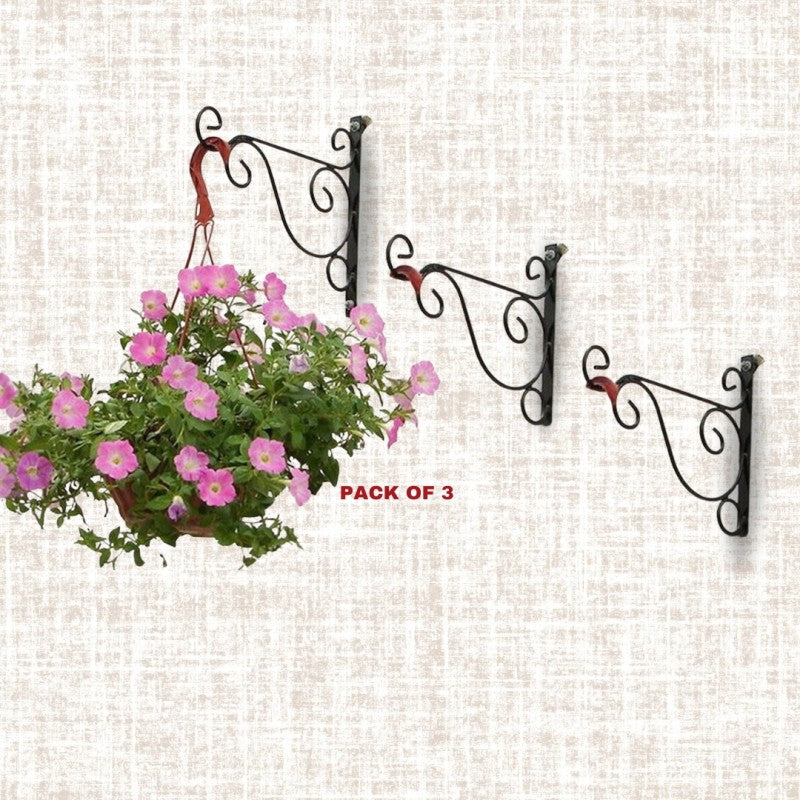 Iron Wall Hanging Stand For Plant Pack Of 3