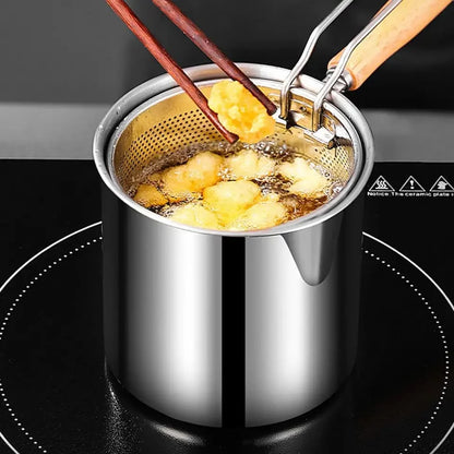 Deep Frying Pot Stainless Steel