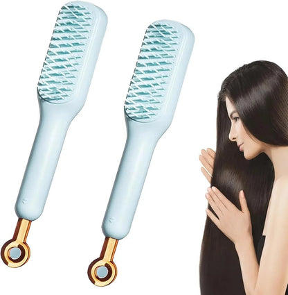 Self-Cleaning Anti-Static Massage Comb - 1 Pc