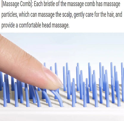 Self-Cleaning Anti-Static Massage Comb - 1 Pc