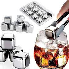 Reusable Ice Cubes Set Stainless Steel