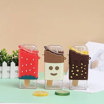 Ice Cream Water Bottle With Straw