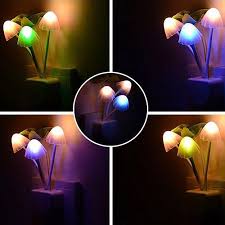 LED Mushroom Night Light With Sensor