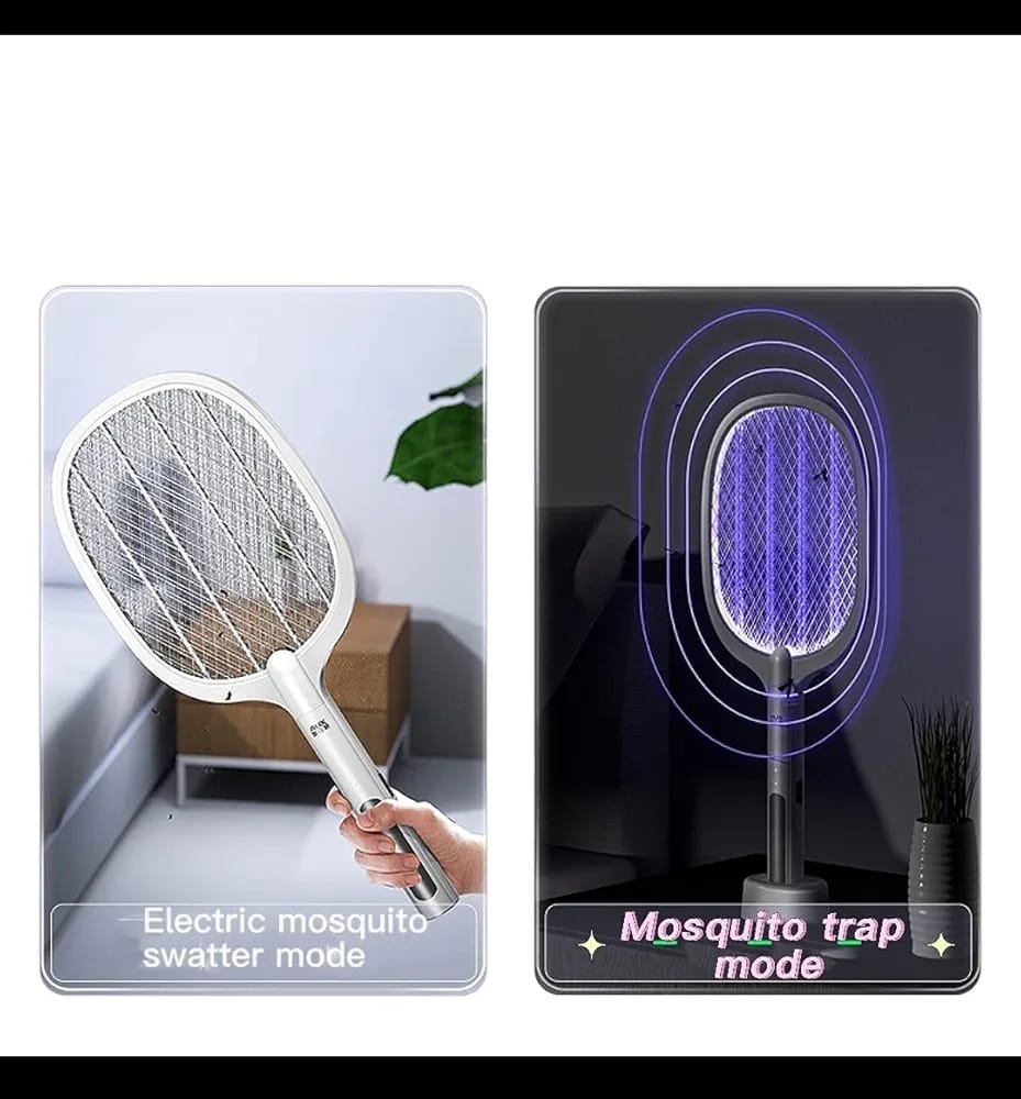 2 in 1 Electric Mosquito Killer Racket Rechargeable