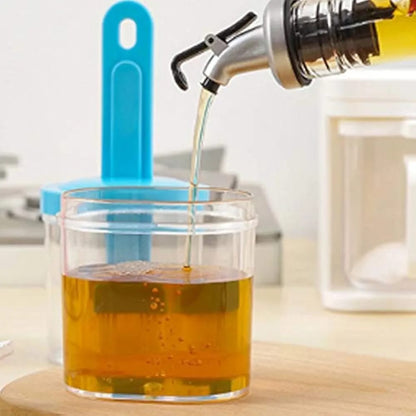 Spill-Free Oil Dispenser With Brush