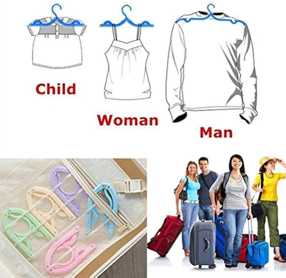 Portable Folding Clothes Hangers -1 Pc