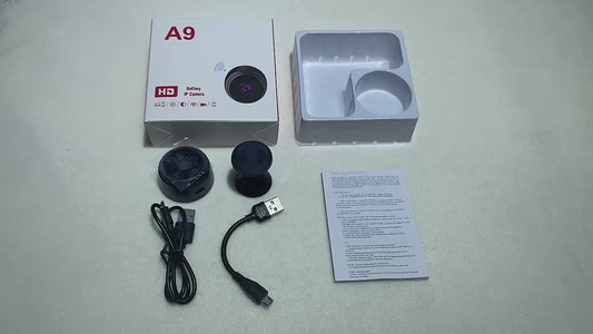 Wireless WiFi A9 Camera Magnet Hidden Mini Camera 1080P HD