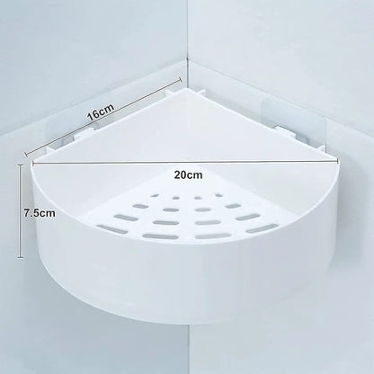 Round Corner Bathroom Shelf- 1 Pc