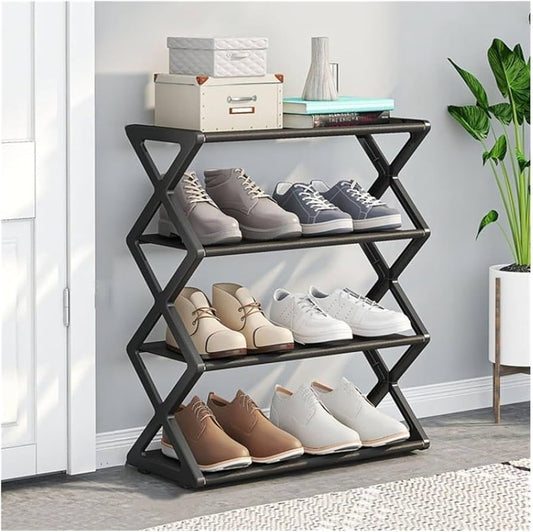 4 Layer Folding Shoe Rack Organizer