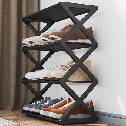 4 Layer Folding Shoe Rack Organizer