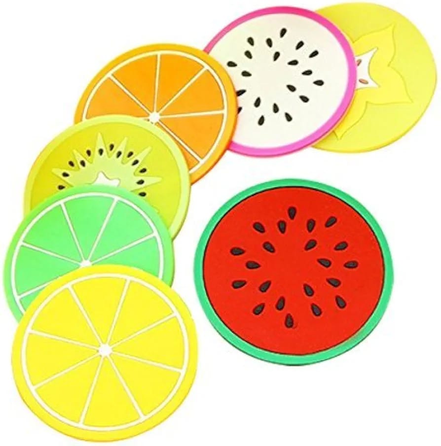 Silicone Fruit Cup mats-6 Pcs