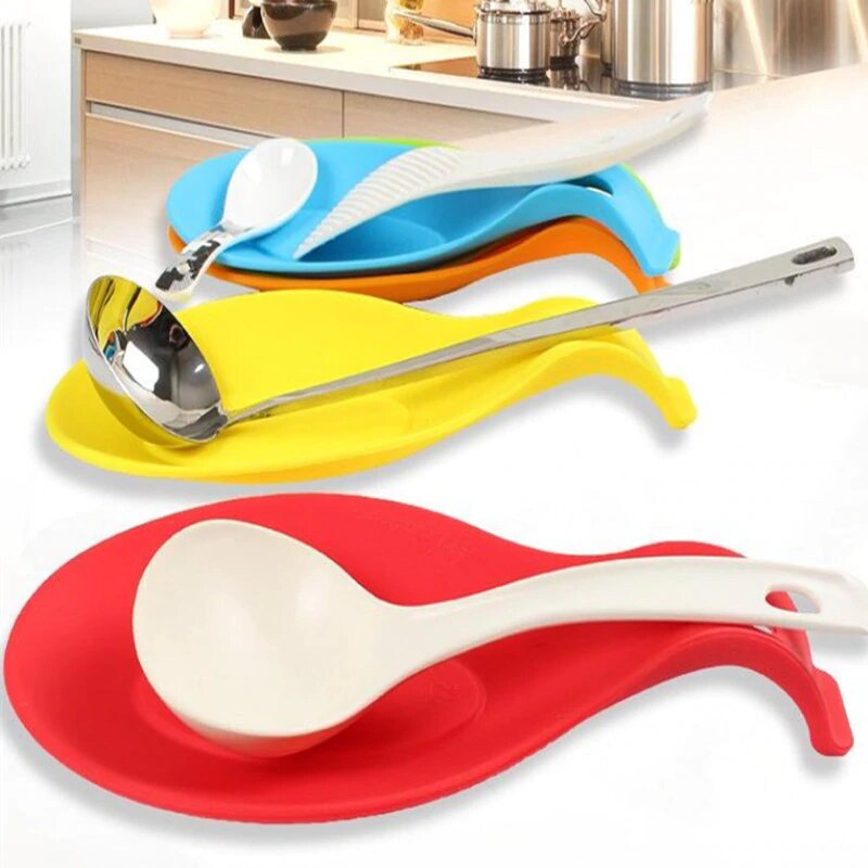 Silicone Spoon Holder – Non-slip, heat-resistant 1 Pcs