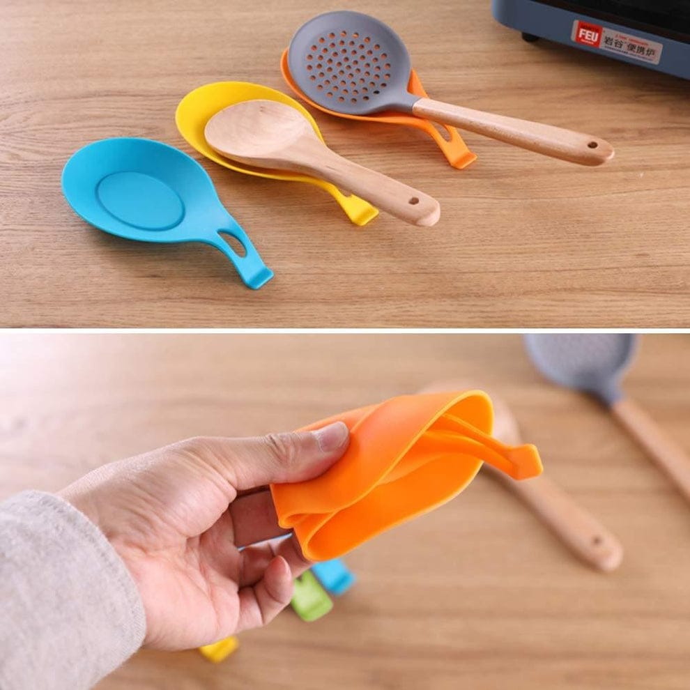 Silicone Spoon Holder – Non-slip, heat-resistant 1 Pcs