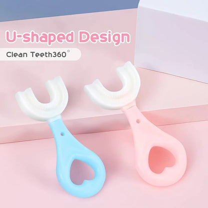 Silicone U-Shaped Baby Toothbrush