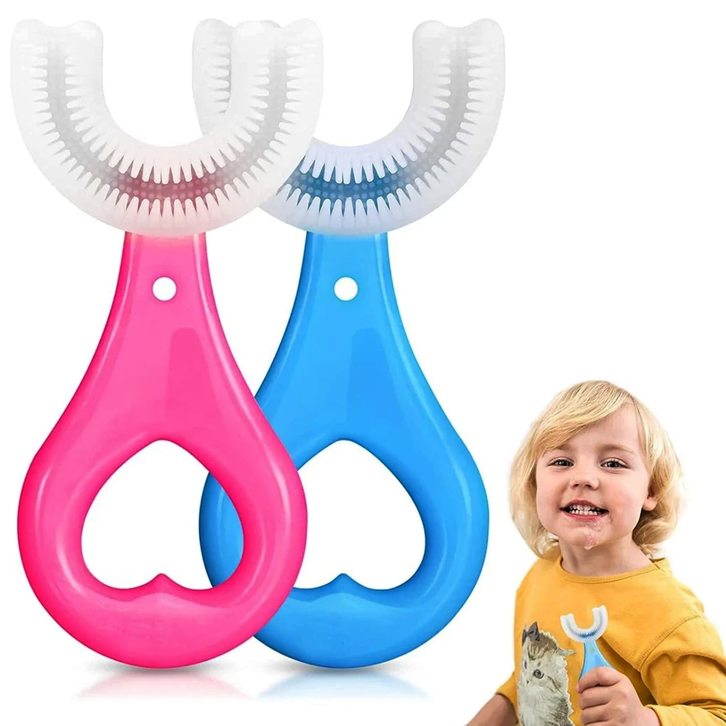 Silicone U-Shaped Baby Toothbrush