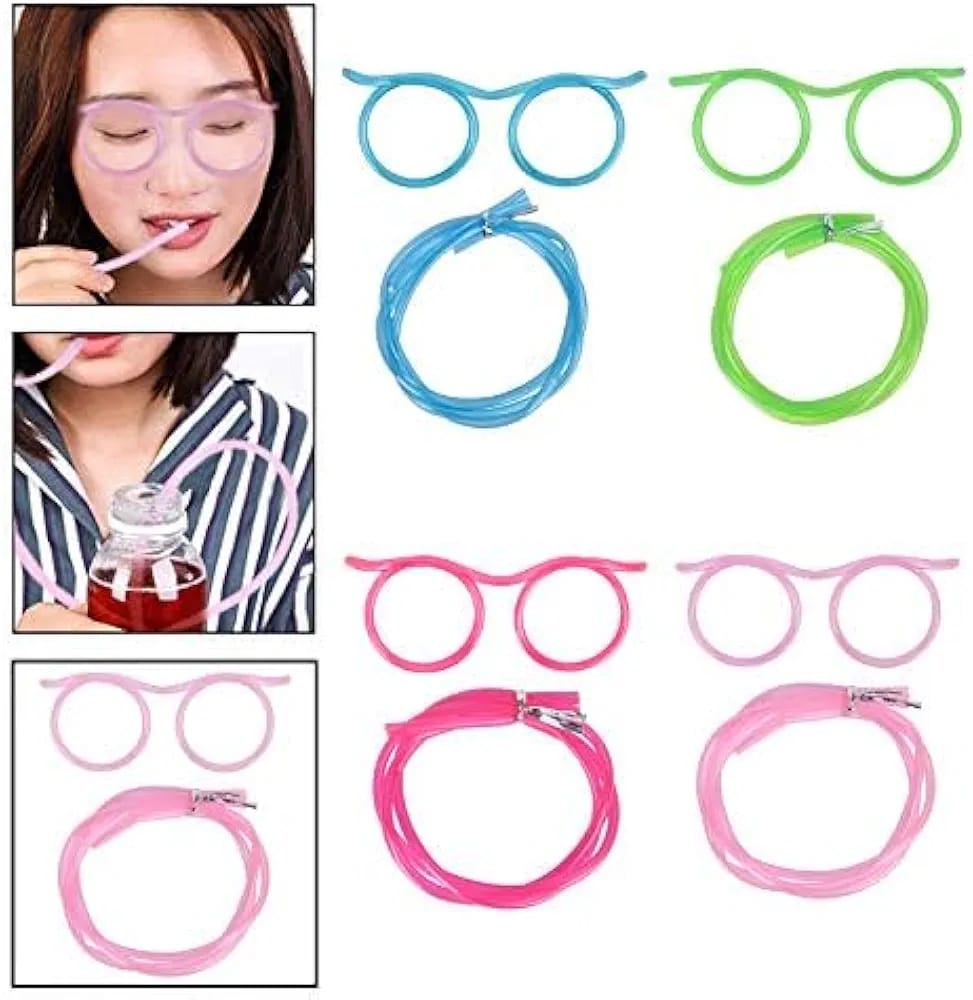 Silly Straw Glasses-1pcs