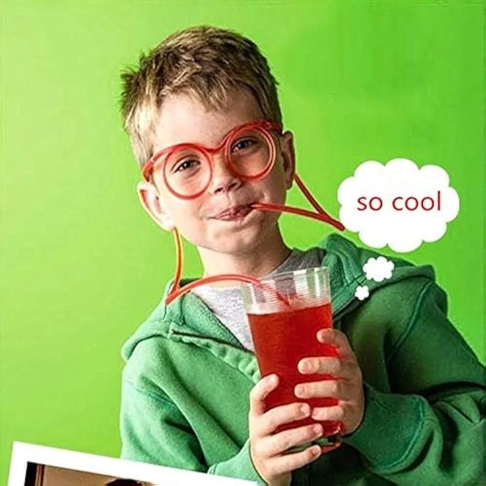 Silly Straw Glasses-1pcs