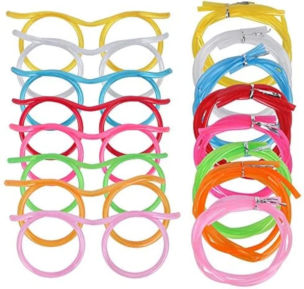 Silly Straw Glasses-1pcs