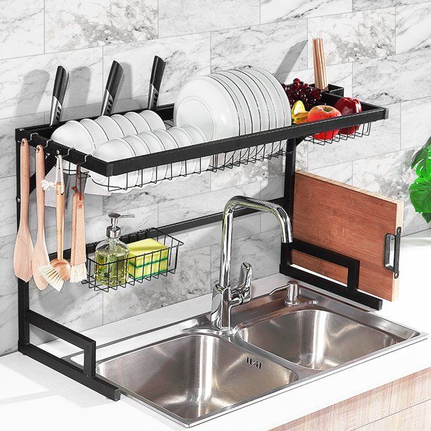 Kitchen Dish Drying Rack Over Sink