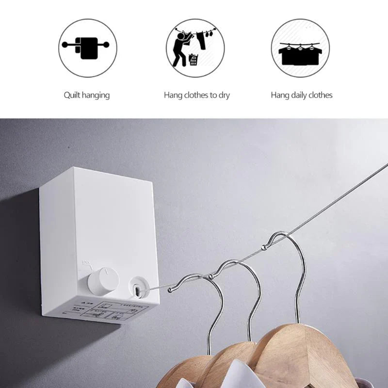 Telescopic Clothesline Wall Hanger