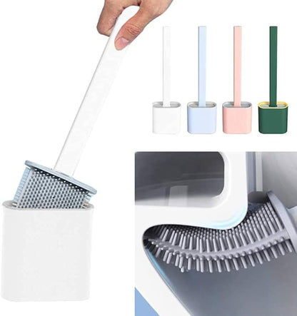 Toilet Cleaning Brush Flexible Silicone Wall Mounted